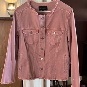 Liverpool's Classic Jean Jacket w/ frayed hem